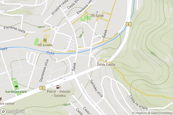static Mapbox map