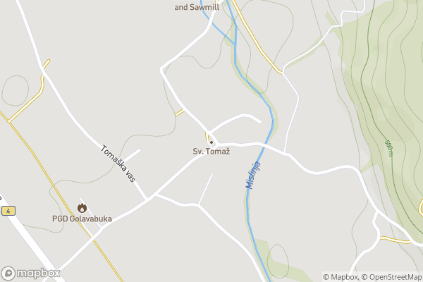 static Mapbox map
