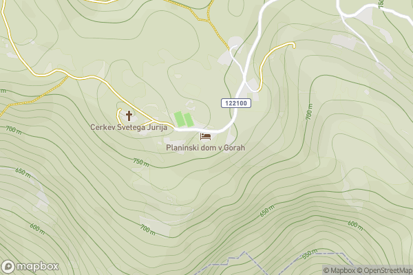 static Mapbox map