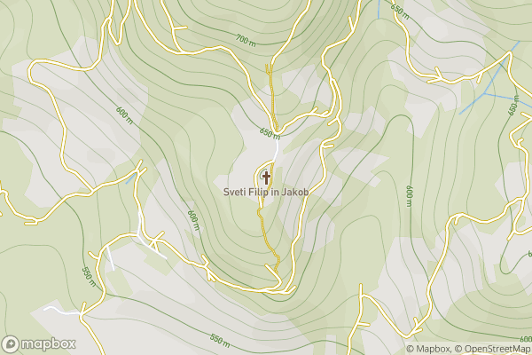 static Mapbox map