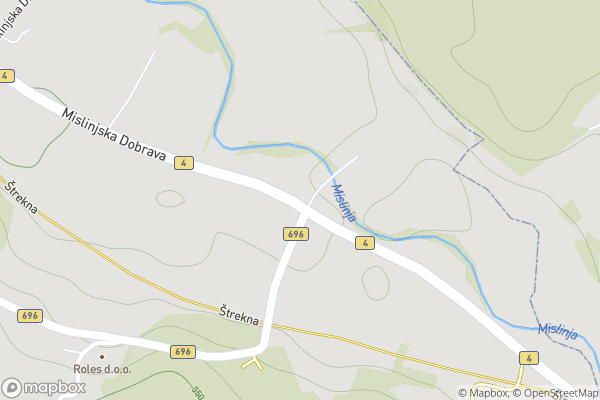 static Mapbox map