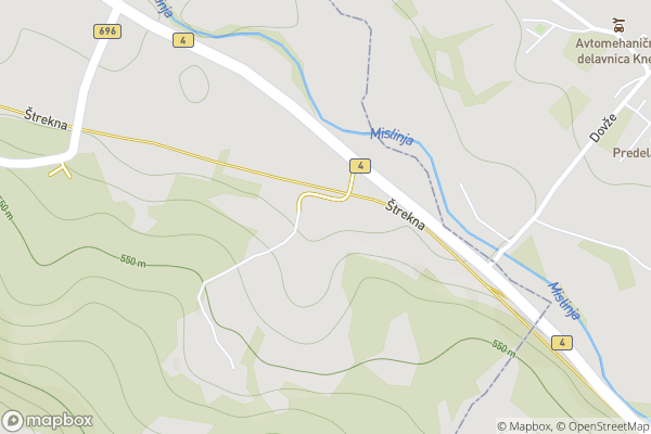 static Mapbox map