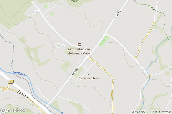 static Mapbox map