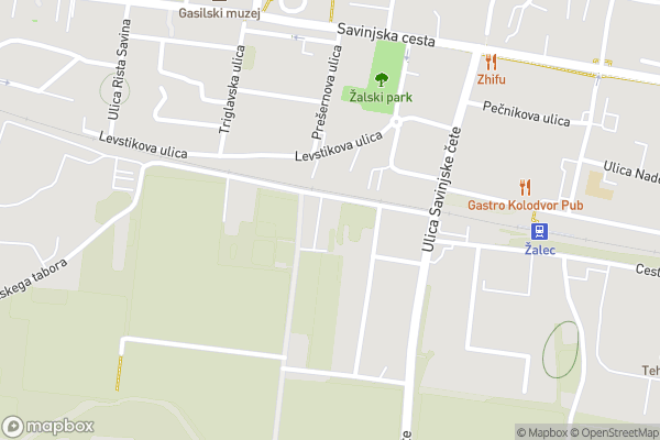 static Mapbox map