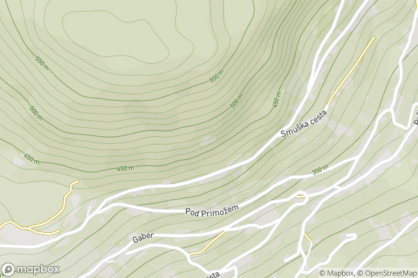 static Mapbox map