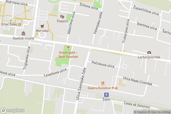 static Mapbox map