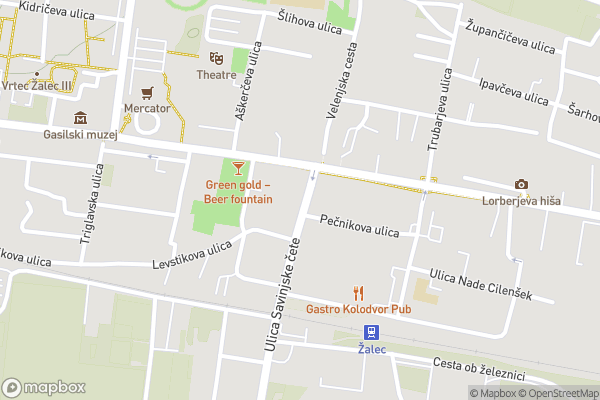 static Mapbox map