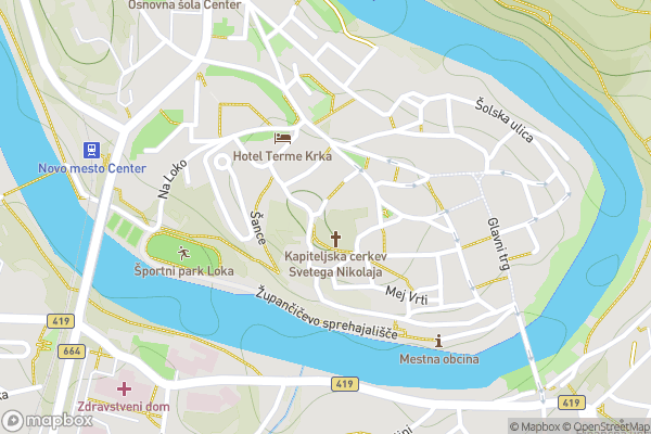 static Mapbox map