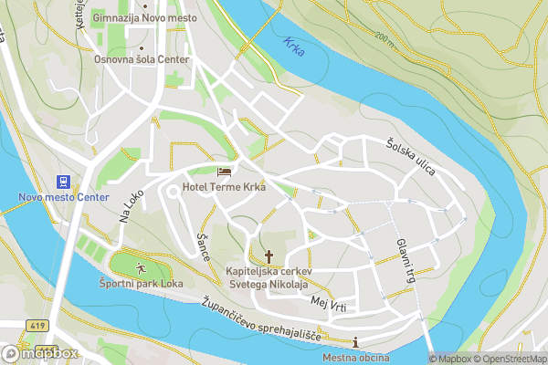 static Mapbox map