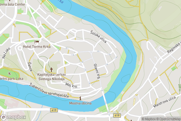 static Mapbox map