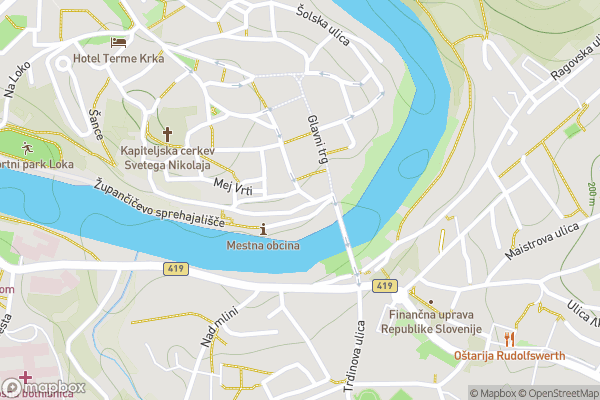 static Mapbox map