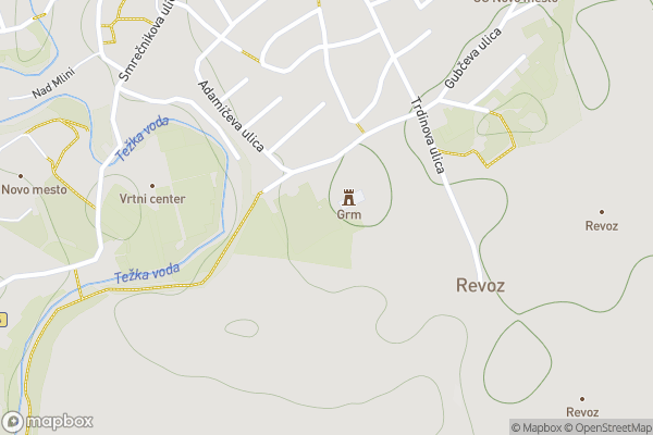 static Mapbox map