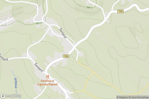 static Mapbox map