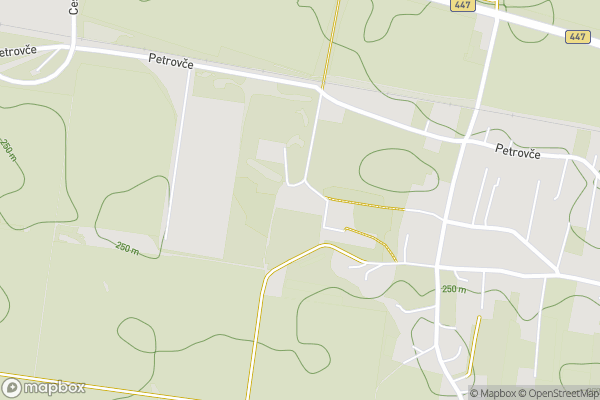 static Mapbox map