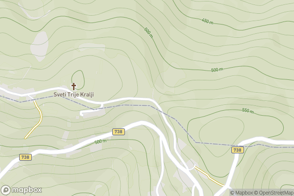 static Mapbox map