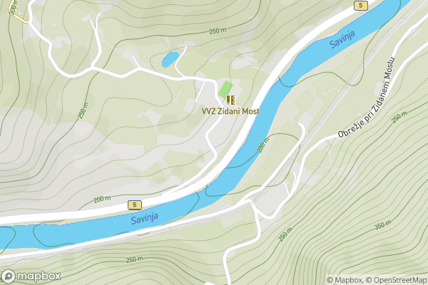 static Mapbox map