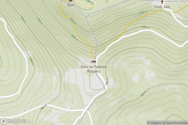 static Mapbox map