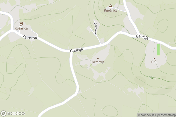 static Mapbox map