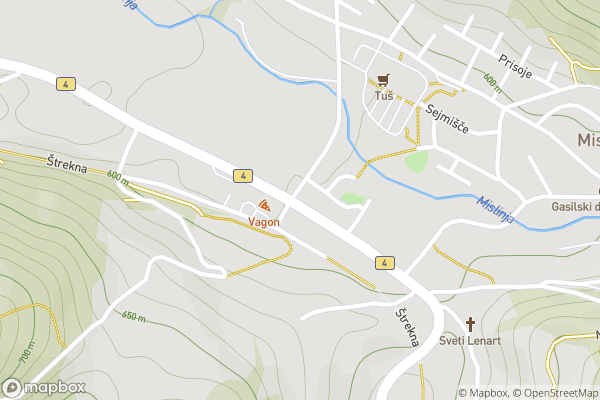 static Mapbox map