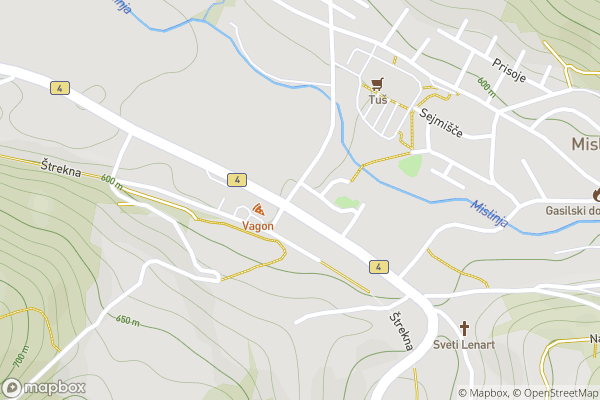static Mapbox map
