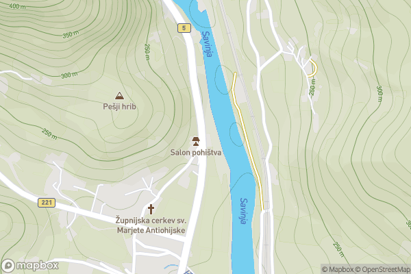 static Mapbox map