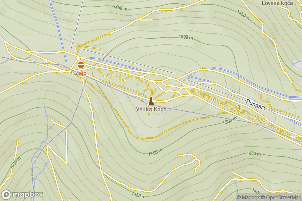 static Mapbox map