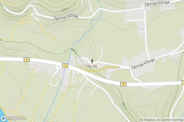 static Mapbox map