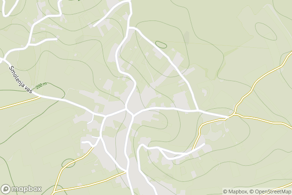 static Mapbox map