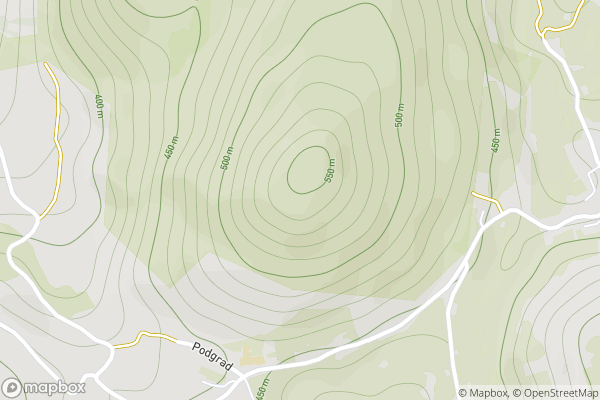 static Mapbox map
