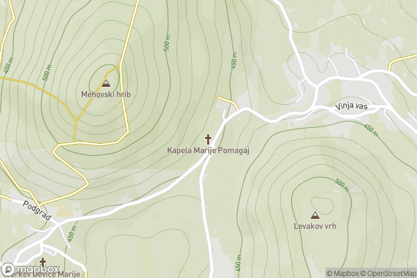 static Mapbox map