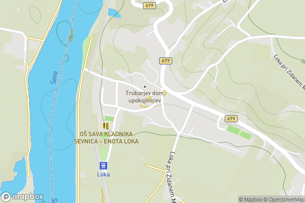 static Mapbox map