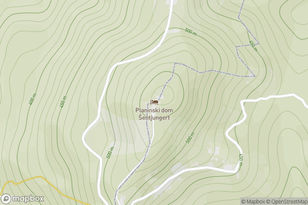 static Mapbox map