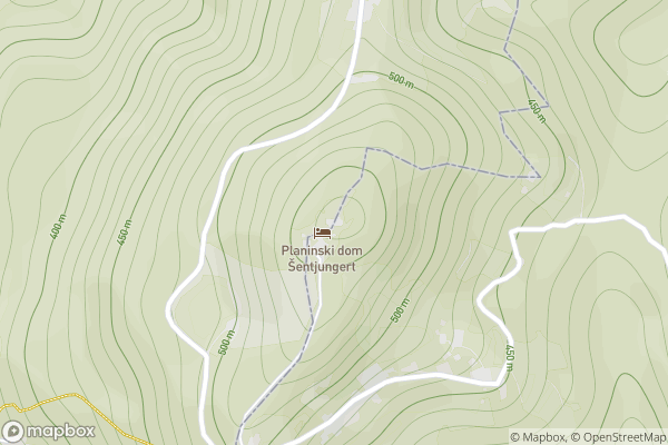 static Mapbox map