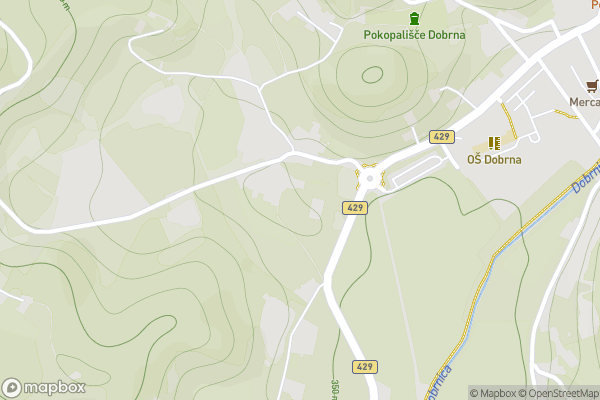 static Mapbox map