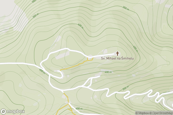 static Mapbox map