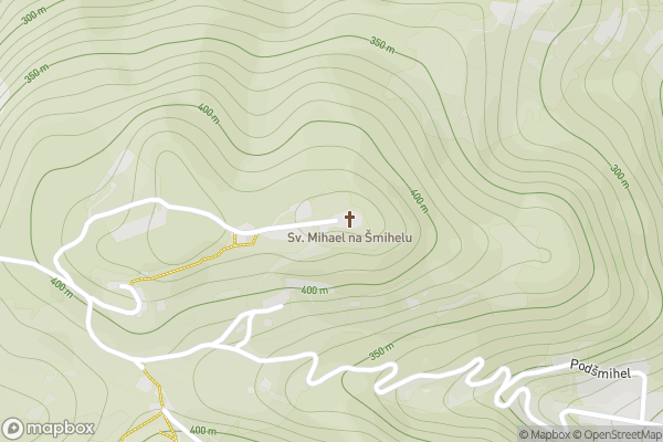 static Mapbox map