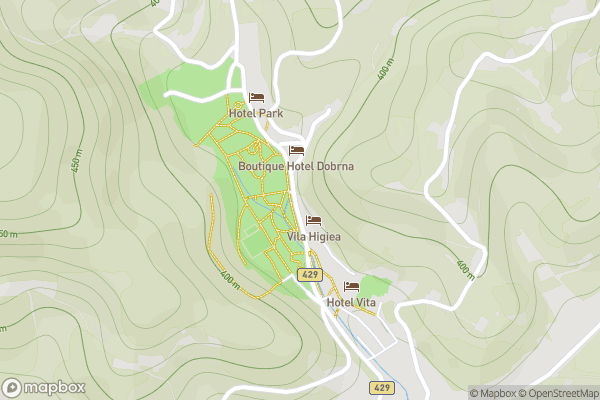 static Mapbox map