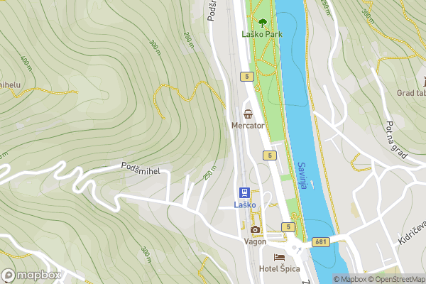 static Mapbox map