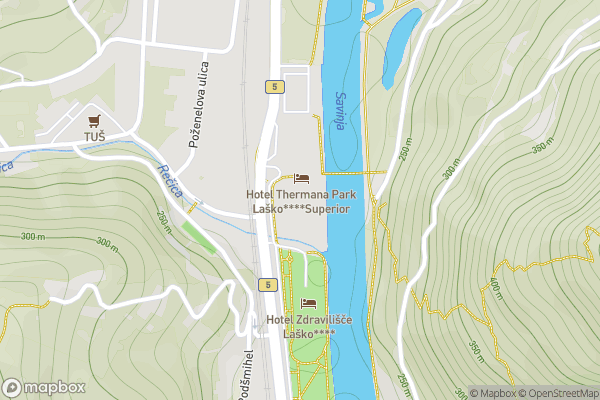 static Mapbox map