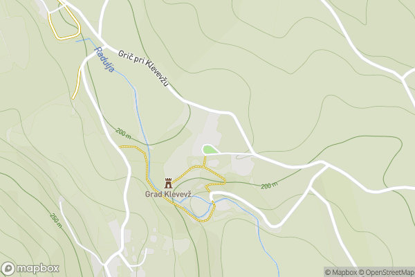 static Mapbox map