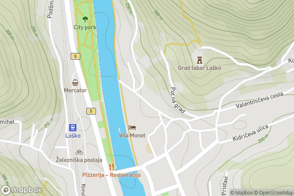 static Mapbox map
