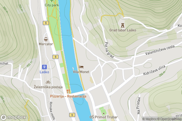 static Mapbox map