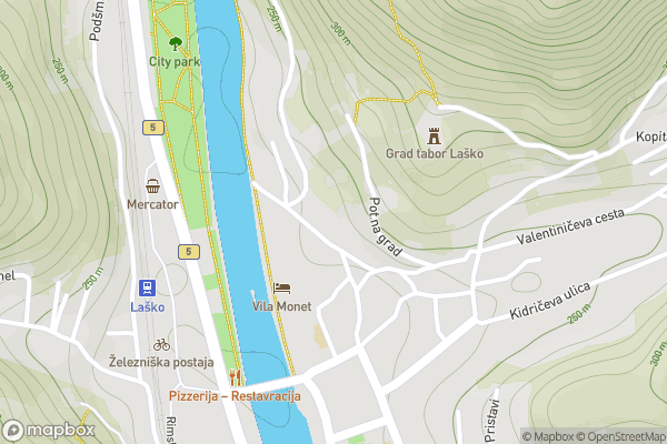 static Mapbox map