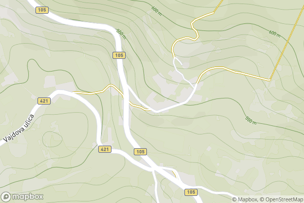 static Mapbox map