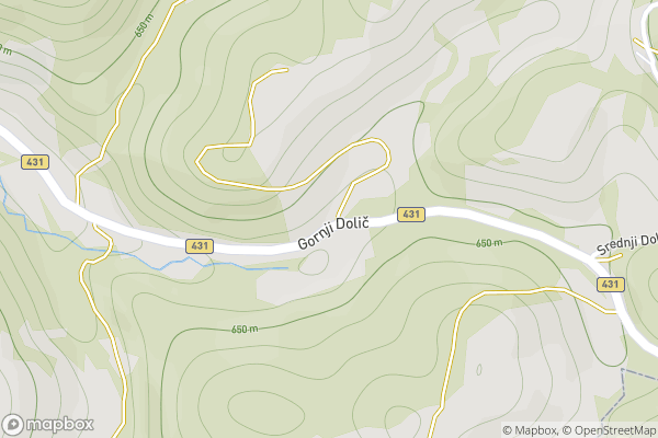 static Mapbox map
