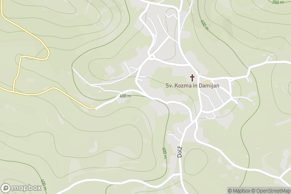 static Mapbox map