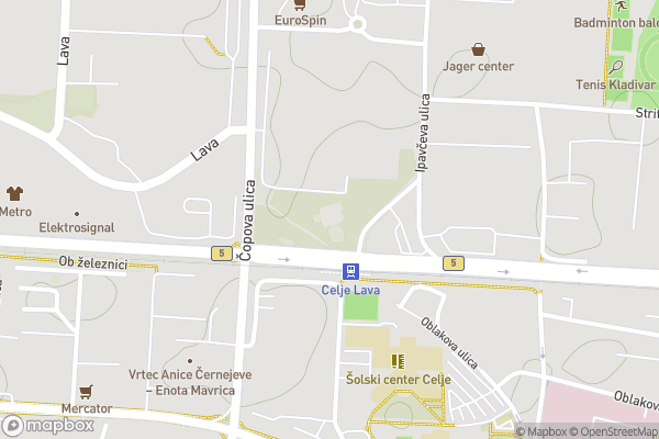static Mapbox map