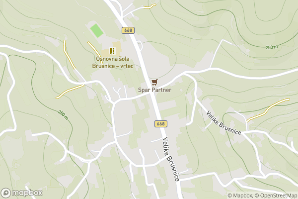 static Mapbox map