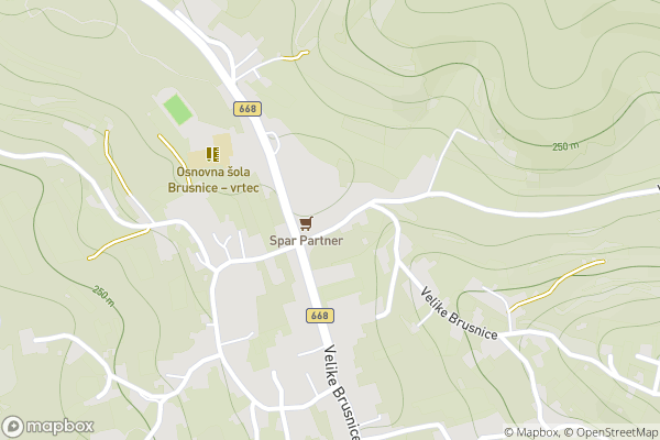 static Mapbox map