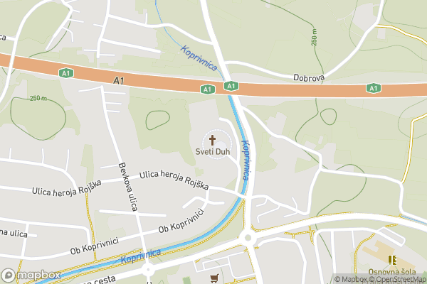 static Mapbox map